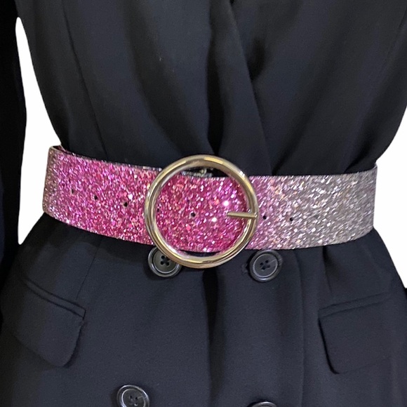 Vintage Accessories - Vintage leather wide belt